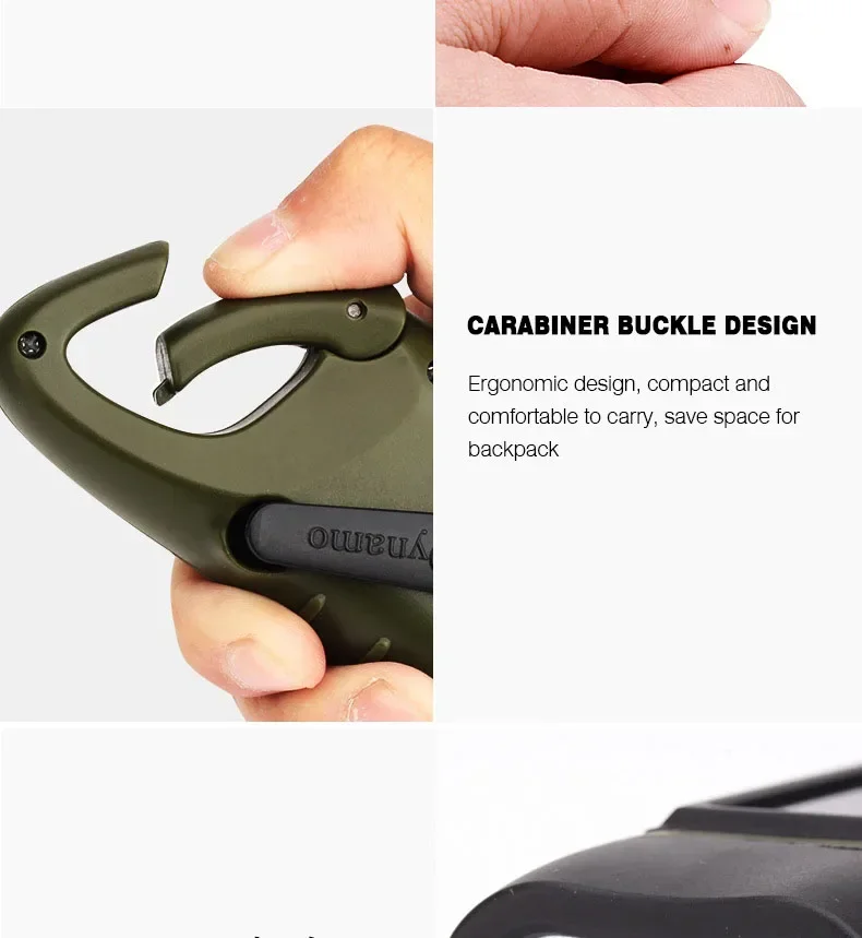 Lampe torche à dynamo et recharge solaire YJ‑D295