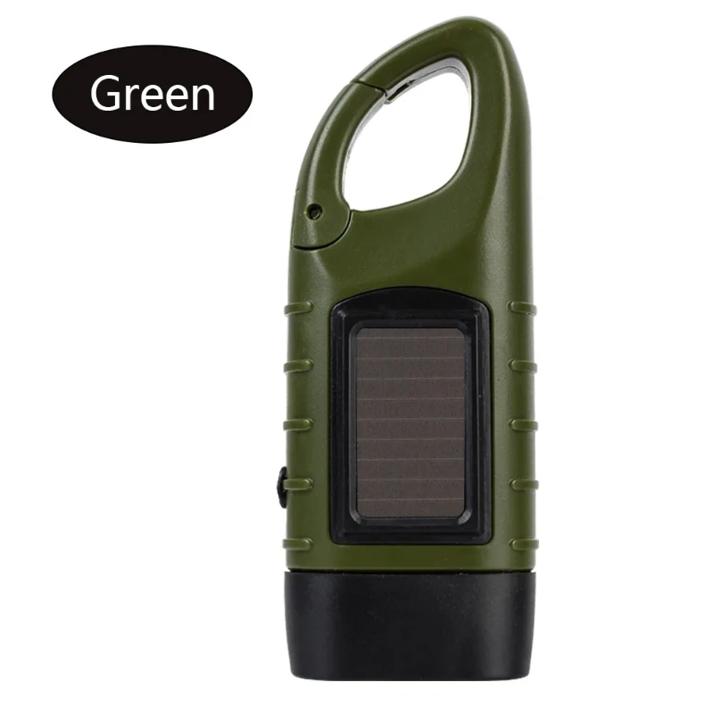 Lampe torche à dynamo et recharge solaire YJ‑D295