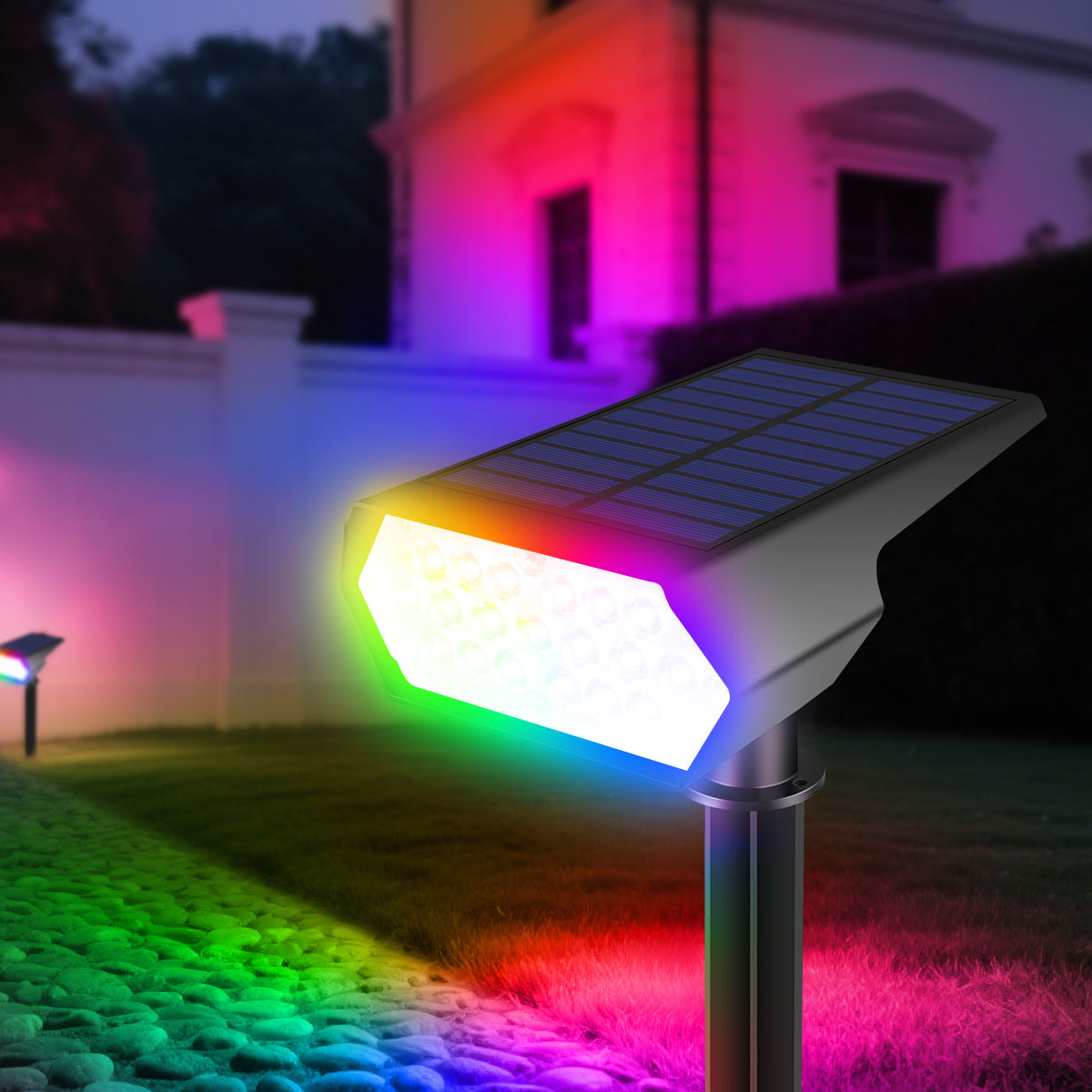 Spot solaire LED 19 LEDs IP65 avec capteur led
