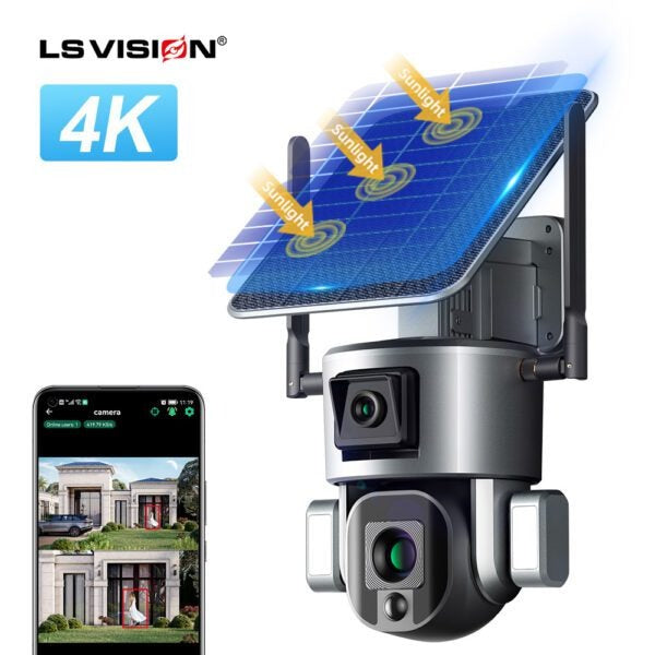 Caméra Solaire 4G PTZ LS VISION LS-MS1-4G