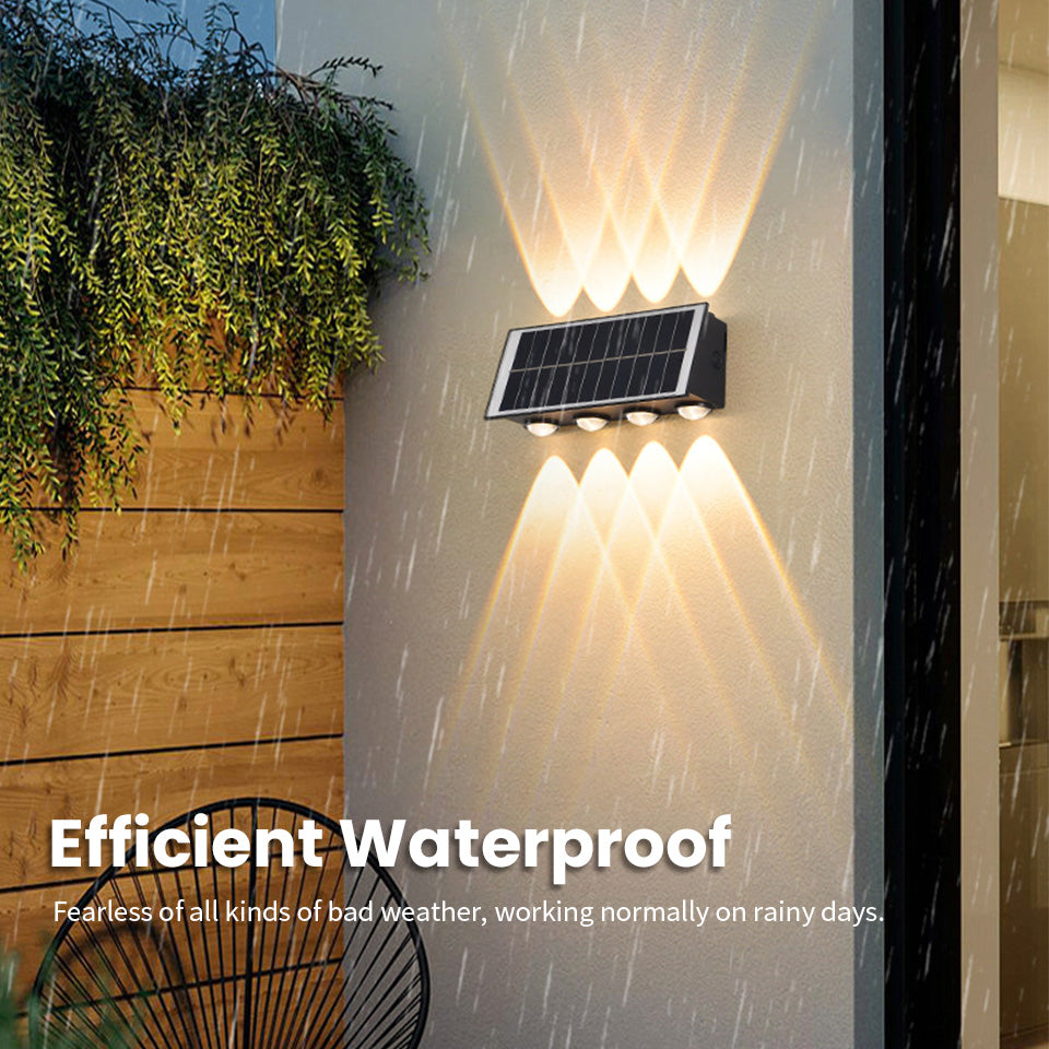 Applique murale solaire 6 LED étanche solaire 2025