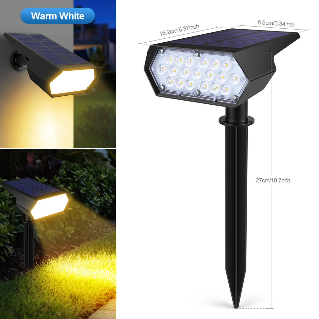Spot solaire LED 19 LEDs IP65 avec capteur led